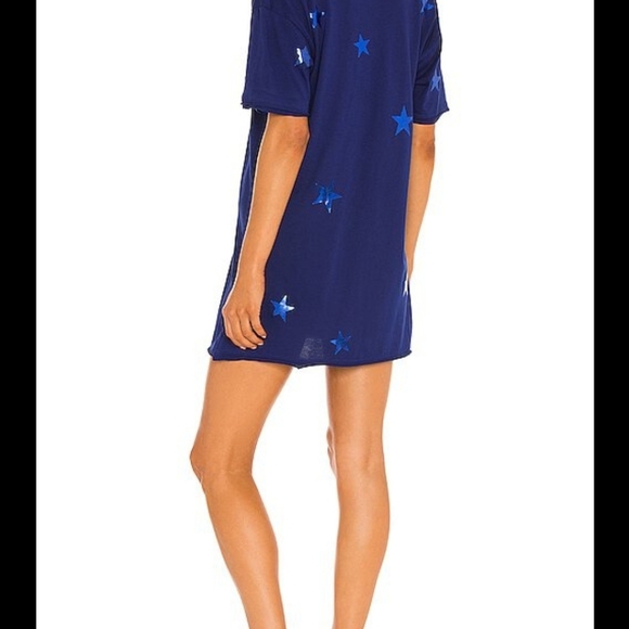 MICHAEL LAUREN  BURMANSTAR SHORT SLEEVE OVERSIZED  T-SHIRT DRESS - Picture 3 of 8